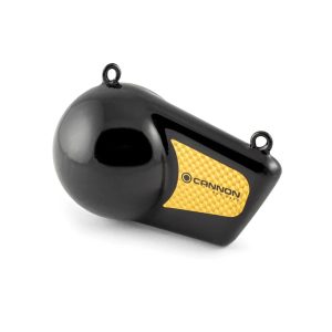 Cannon Downrigger Weight, Round Shape, 16 Pound Flash Weight, Vinyl Coated, Black – 1908016