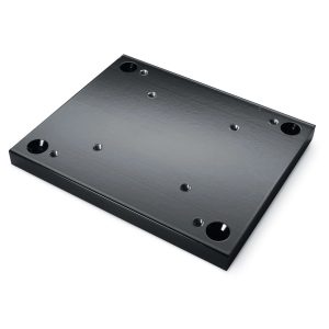 Cannon Downrigger Base Plate, Use with Manual and Electric Cannon Downriggers, Thin Decks and Gunwales Mount, Powder Coated, Black, Aluminum – 2200693