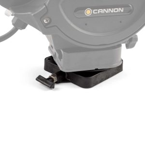 Cannon Downrigger Mount, Low-Profile Swivel Base, Black, Composite Construction, 5-1/4 Inch Length X 5-1/4 Inch Width Dimension – 2207003