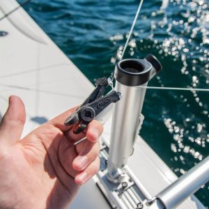 Cannon Downrigger Line Release, Uni-Line, Adjustable – Heavy Tension Setting, Black, Single Type, Steel Cable, One Hand Operation – 2250009