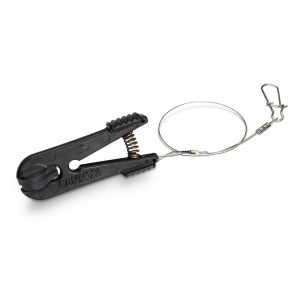 Cannon Downrigger Line Release, Pinch-R, Adjustable – Light Tension Setting (2 to 12 Pounds), Black, Single Type, Steel Cable – 2250111