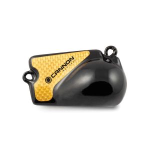 Cannon Downrigger Weight, Round Shape, 4 Pound Flash Weight, Vinyl Coated, Black – 2295002