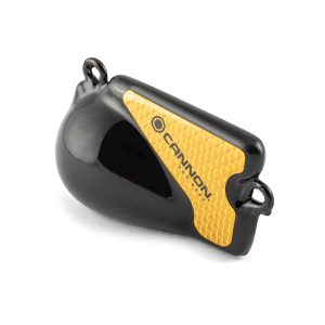 Cannon Downrigger Weight, Round Shape, 4 Pound Flash Weight, Vinyl Coated, Black – 2295002