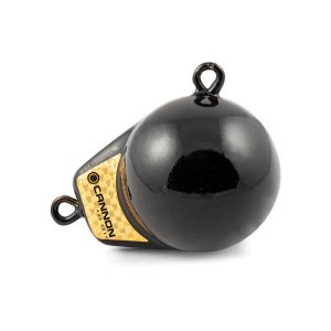 Cannon Downrigger Weight, Round Shape, 6 Pound Flash Weight, Vinyl Coated, Black – 2295180