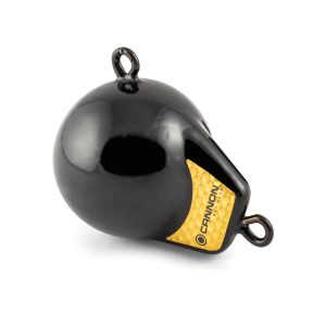 Cannon Downrigger Weight, Round Shape, 6 Pound Flash Weight, Vinyl Coated, Black – 2295180