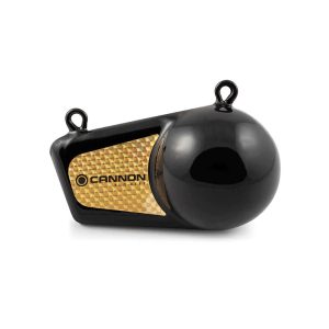 Cannon Downrigger Weight, Round Shape, 8 Pound Flash Weight, Vinyl Coated, Black – 2295182