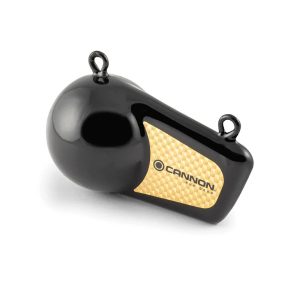 Cannon Downrigger Weight, Round Shape, 8 Pound Flash Weight, Vinyl Coated, Black – 2295182