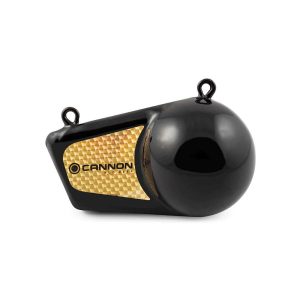 Cannon Downrigger Weight, Round Shape, 10 Pound Flash Weight, Vinyl Coated, Black – 2295184