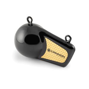 Cannon Downrigger Weight, Round Shape, 10 Pound Flash Weight, Vinyl Coated, Black – 2295184
