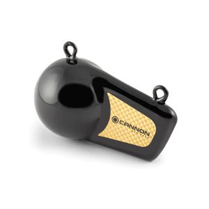 Cannon Downrigger Weight, Round Shape, 12 Pound Flash Weight, Vinyl Coated, Black – 2295190