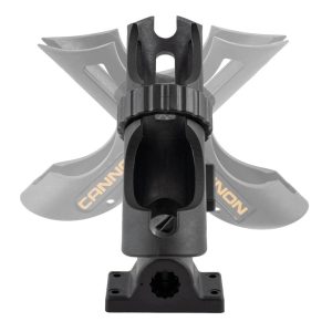 Cannon Fishing Rod Holder, Side or Top Mount, Three-Position Adjustable Rod Holder, Cradle Hold, 360 Degree Rotation, Black – 2450169-1