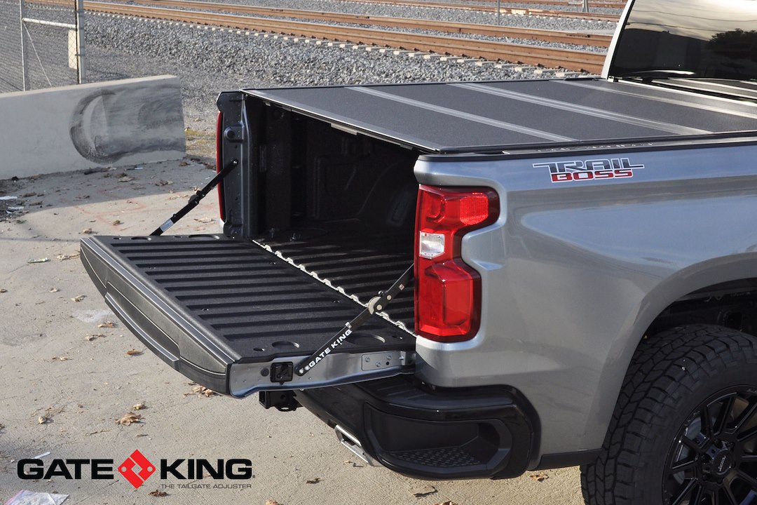 Gate King Tailgate Position Adjuster, Adjusts IN 8 Different Positions, Black, Stainless Steel, Set of 2 – 111919