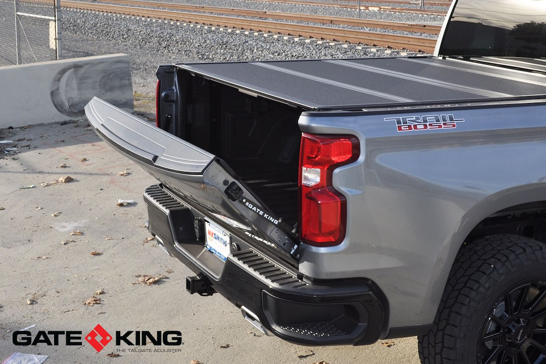 Gate King Tailgate Position Adjuster, Adjusts IN 8 Different Positions, Black, Stainless Steel, Set of 2 – 111919