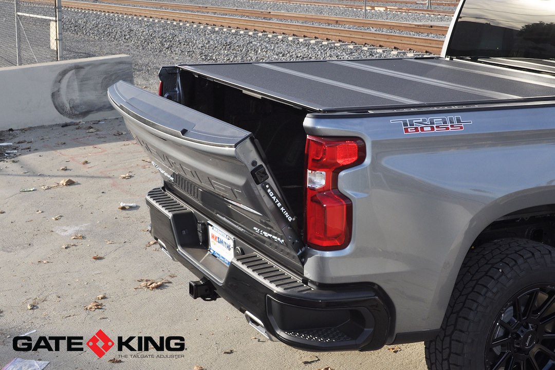 Gate King Tailgate Position Adjuster, Adjusts IN 8 Different Positions, Black, Stainless Steel, Set of 2 – 111919