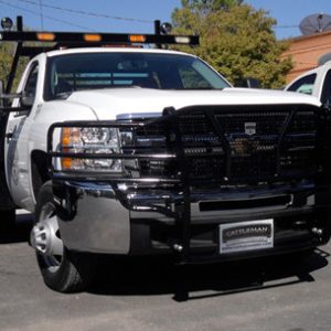 Cattleman’s Grille Guard, Powder Coated, Black, Steel, With Brush Guard, Without Skid Plate, Without Step Plate – 1129P