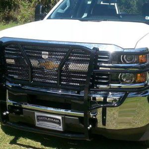 Cattleman’s Grille Guard, Powder Coated, Black, Steel, With Brush Guard, Without Skid Plate, Without Step Plate – 1130P