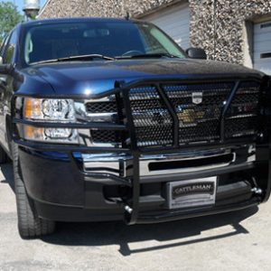 Cattleman’s Grille Guard, Powder Coated, Black, Steel, With Brush Guard, Without Skid Plate, Without Step Plate – 1140P