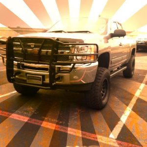 Cattleman’s Grille Guard, Powder Coated, Black, Steel, With Brush Guard, Without Skid Plate, Without Step Plate – 1150P