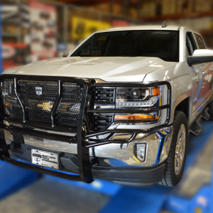 Cattleman’s Grille Guard, Powder Coated, Black, Steel, With Brush Guard, Without Skid Plate, Without Step Plate – 1157P
