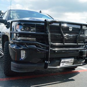 Cattleman’s Grille Guard, Powder Coated, Black, Steel, With Brush Guard, Without Skid Plate, Without Step Plate – 1157P