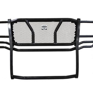 Cattleman’s Grille Guard, Powder Coated, Gloss Black, Steel, With Brush Guard, Without Skid Plate, Without Step Plate – 1213P