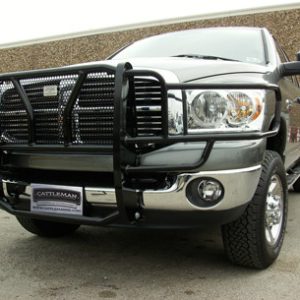 Cattleman’s Grille Guard, Powder Coated, Black, Steel, With Brush Guard, Without Skid Plate, Without Step Plate – 1223P