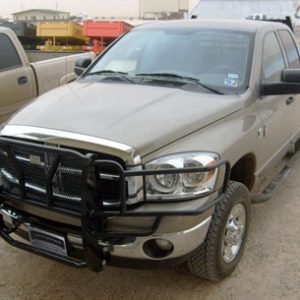 Cattleman’s Grille Guard, Powder Coated, Black, Steel, With Brush Guard, Without Skid Plate, Without Step Plate – 1223P