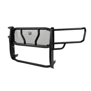 Cattleman’s Grille Guard, 1 Piece, Powder Coated, Black, Steel, 2-3/8 Inch Diameter, With Brush Guard, Without Skid Plate, Without Step Plate – 1240P