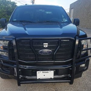 Cattleman’s Grille Guard, Powder Coated, Black, Steel, With Brush Guard, Without Skid Plate, Without Step Plate – 1305PS