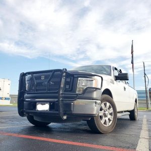 Cattleman’s Grille Guard, Gloss Powder Coated, Black, Steel, With Brush Guard, Without Skid Plate, Without Step Plate – 1309P