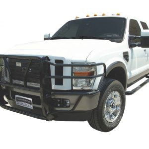 Cattleman’s Grille Guard, Powder Coated, Gloss Black, Steel, With Brush Guard, Without Skid Plate, Without Step Plate – 1325P