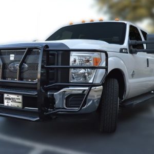 Cattleman’s Grille Guard, Powder Coated, Black, Steel, With Brush Guard, Without Skid Plate, Without Step Plate – 1355P