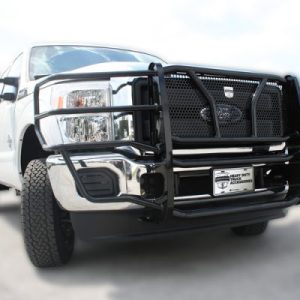 Cattleman’s Grille Guard, Powder Coated, Black, Steel, With Brush Guard, Without Skid Plate, Without Step Plate – 1355P