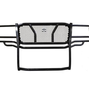 Cattleman’s Grille Guard, Powder Coated, Gloss Black, Steel, With Brush Guard, Without Skid Plate, Without Step Plate – 1430P