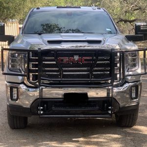 Cattleman’s Grille Guard, Powder Coated, Black, Steel, With Brush Guard, Without Skid Plate, Without Step Plate – 1432PS