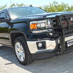 Cattleman’s Grille Guard, Powder Coated, Black, Steel, With Brush Guard, With Mesh Screen, Without Skid Plate, Without Step Plate – 1455P