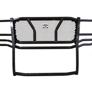 Cattleman’s Grille Guard, Powder Coated, Gloss Black, Steel, With Brush Guard, Without Skid Plate, Without Step Plate – 1457P