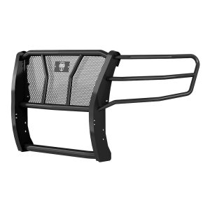Cattleman’s Grille Guard, HD Grille Guard, 1-Piece, Powder Coated, Gloss Black, Steel, 2 Inch Diameter, With Brush Guard, Without Skid Plate – 1461B