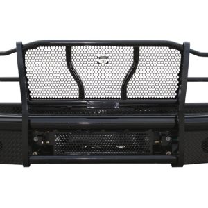 Cattleman’s Bumper, Pipe Series, One Piece Design, Mounting Hardware Included, With Grille Guard, Without Winch Mount – 2200P