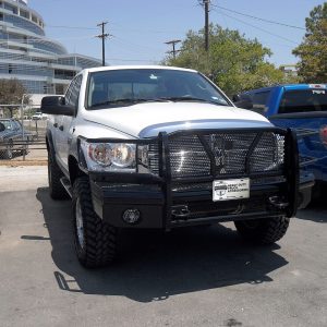 Cattleman’s Bumper, One Piece Design, Mounting Hardware Included, With Grille Guard, Without Winch Mount, Without Fog Light Cutouts – 2247P