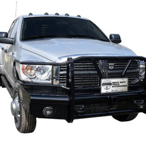 Cattleman’s Bumper, One Piece Design, Mounting Hardware Included, With Grille Guard, Without Winch Mount, Without Fog Light Cutouts – 2247PR