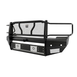 Cattleman’s Bumper, One Piece Design, Mounting Hardware Included, With Grille Guard, Without Winch Mount, Without Fog Light Cutouts – 2258PR