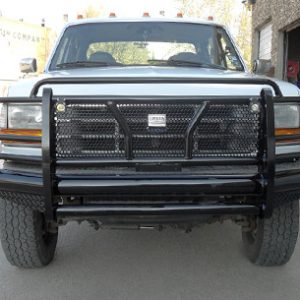 Cattleman’s Bumper, One Piece Design, Mounting Hardware Included, With Grille Guard, Without Winch Mount, Without Fog Light Cutouts – 2325P