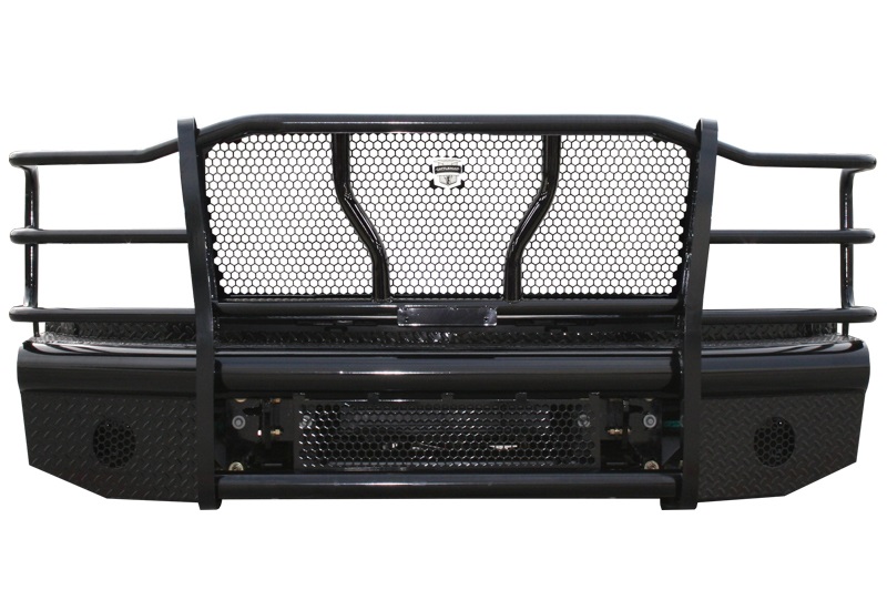 Cattleman’s Bumper, One Piece Design, Mounting Hardware Included, With Grille Guard, Without Winch Mount, Without Fog Light Cutouts – 2358PR