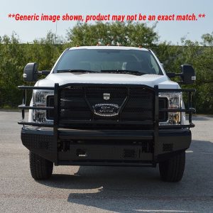 Cattleman’s Bumper, One Piece Design, Mounting Hardware Included, With Grille Guard, Without Winch Mount, Without Fog Light Cutouts – 2367P