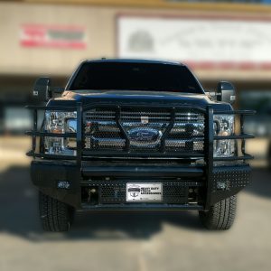 Cattleman’s Bumper, One Piece Design, Mounting Hardware Included, With Grille Guard, Without Winch Mount, Without Fog Light Cutouts – 2367P