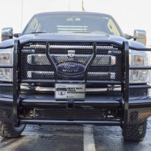 Cattleman’s Bumper, One Piece Design, Mounting Hardware Included, With Grille Guard, Without Winch Mount, Without Fog Light Cutouts – 2368P
