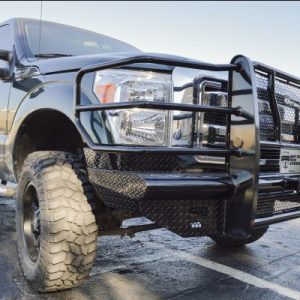 Cattleman’s Bumper, One Piece Design, Mounting Hardware Included, With Grille Guard, Without Winch Mount, Without Fog Light Cutouts – 2368P