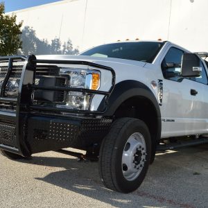 Cattleman’s Bumper, One Piece Design, Mounting Hardware Included, With Grille Guard, Without Winch Mount, Without Fog Light Cutouts – 2369PR