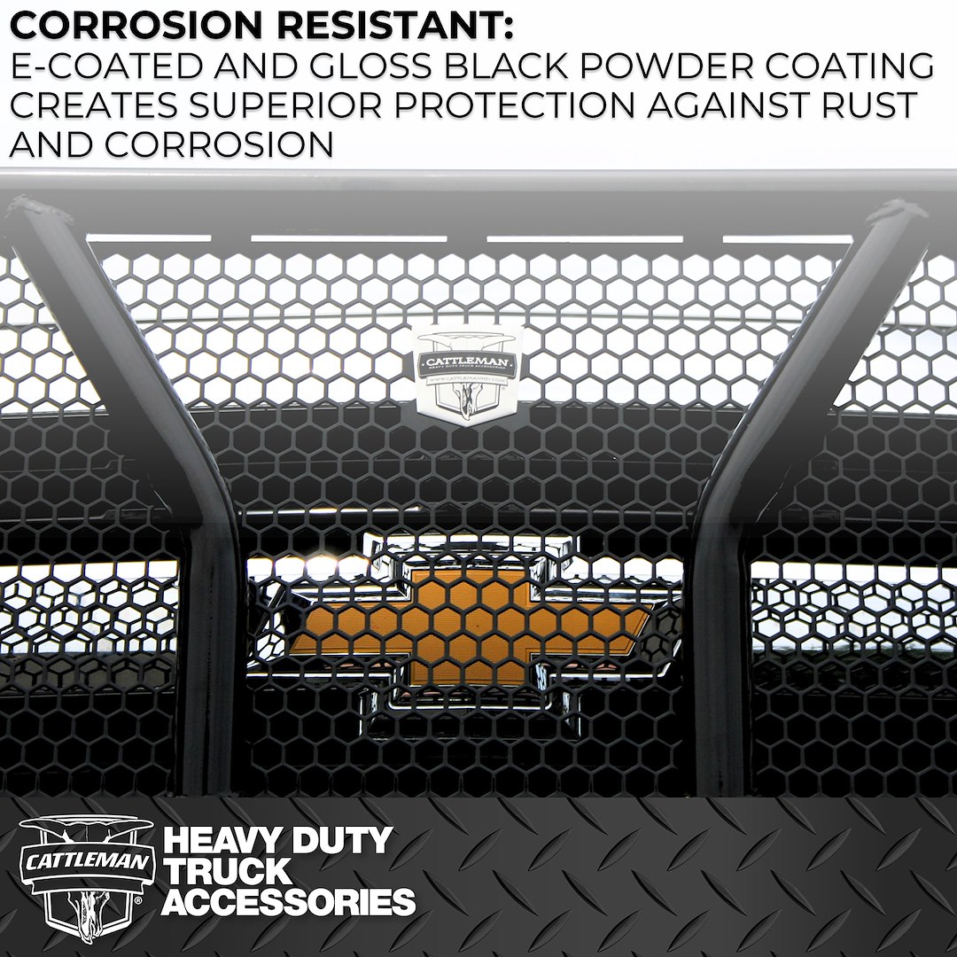 Cattleman’s Bumper, One Piece Design, Mounting Hardware Included, With Grille Guard, Without Winch Mount, Without Fog Light Cutouts – 2370PS